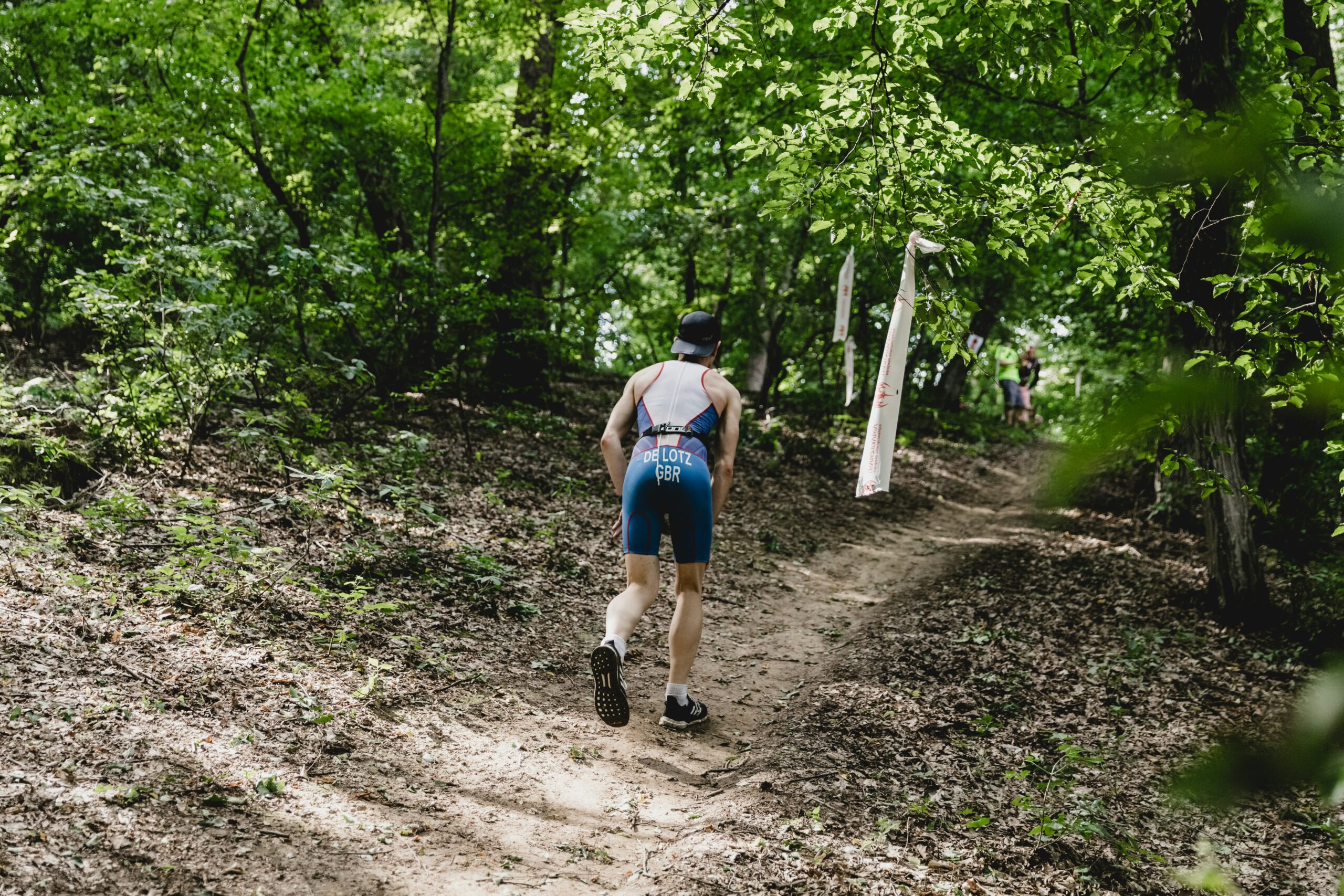 man running race