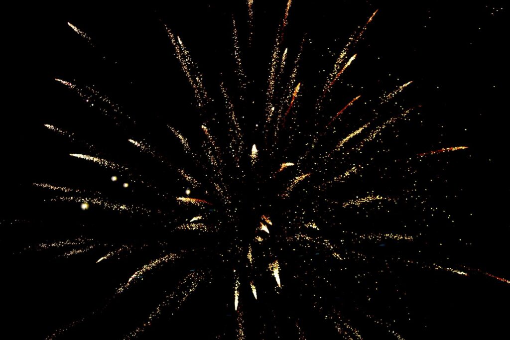 Fireworks in the sky