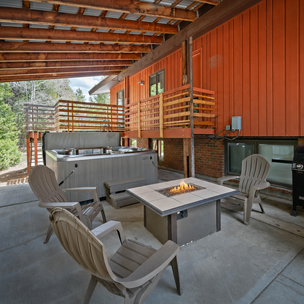 patio with fire pit